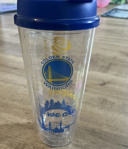Golden State Warriors Whirley Jamba Juice 24oz Tumbler With Lid Cover