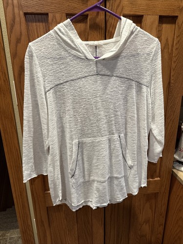 OFF WHITE 2 felpe con cappuccio donna leggere di Maurice’s taglia L (vestibilità come media) manica 3 4