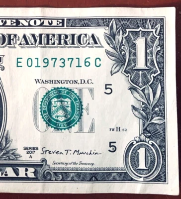 1973 July 16: Birthday Note One Dollar Bill 2017A E 0-1973-7-1 6C - Image 1 of 3