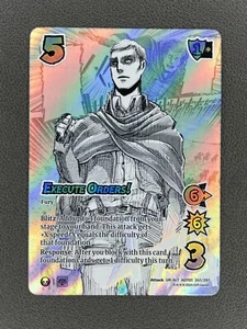 Execute Orders! Alt Art Parallel Universus Attack on Titan AOT01 UR-ALT 241/297 - Picture 1 of 2