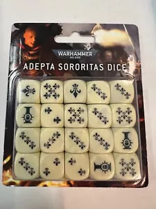 Adepta Sororitas Sisters of Battle Dice 40K Warhammer Games Workshop 40,000 NEW - Picture 1 of 2