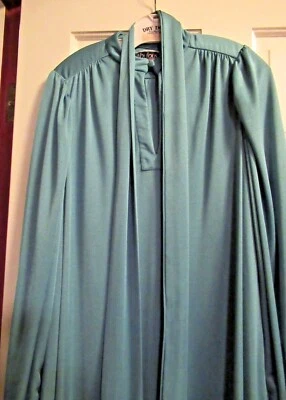  Saks (calidad Christian Dior) turquesa caftán/vestido/vestido - M Foto 1 de 4