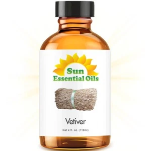 Best Vetiver Essential Oil 100% Purely Natural Therapeutic Grade 4oz - Picture 1 of 3