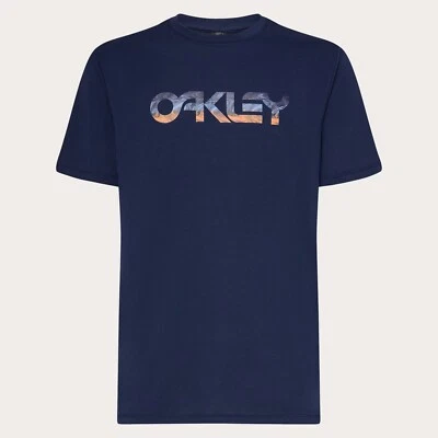 Oakley Hombres Sun B1B Camiseta Mangas Cortas Informal Camiseta Equipo Azul Marino XLarge Nueva Foto 1 de 4