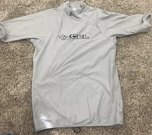 XCEL Kid's UV Shield Short Sleeve Rash Guard Gray Size Medium UV Protection - Picture 1 of 8