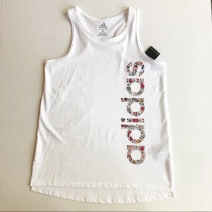 NWT Adidas Girls White Americana Tank Top AA4626 Size L (14) $25 - Picture 1 of 7