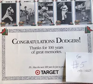 LA Dodgers Target Sets 1990, Complete Set 5 Of 6 with 150 cards COLLECT ALL 6 - Picture 1 of 3