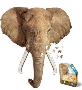 I Am Elephant 700 Piece Head Shaped Jigsaw Puzzle **New SEALED Box** Poster Size - Picture 1 of 5