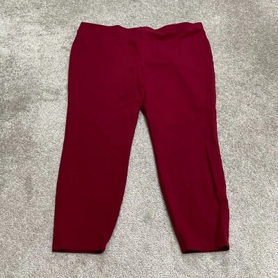 Forever 21 + Pantalones Cortos Pull On Para Mujer 3X Rojo Cónico Elastizado Informal 40x23.5 Foto 1 de 4