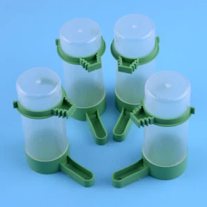 4×Automatic Bird Plastic Feeder Food Water Storage Parrot Cage Drink Container - Picture 1 of 3