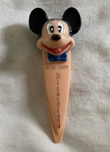 Vintage Disneyland Mickey Mouse Plastic Book Mark 1960s Crown Colony Hong Kong - Picture 1 of 5