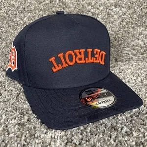 NEW ERA Detroit Tigers 9Fifty A-FRAME Upside Down Snapback Hat Navy/Orange NEW - Picture 1 of 6