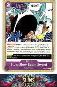 OnePiece TCG - Slow-Slow Beam Sword (Judge Pack Vol. 6) Near Mint or Better B2G1 - Bild 1 von 2