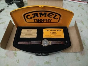 Orologio Camel Trophy green belt swiss moviment 35mm vintage watch caliber eta - Imagen 1 de 7