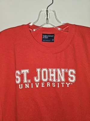 Vintage St Johns University Medium Mens Red Graphic Logo Tshirt NCAA - Image 1 of 4