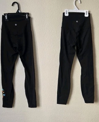 Черные леггинсы lululemon sportsica для детей девочек комплект из 2 размеров 0 - Изображение 1 из 4