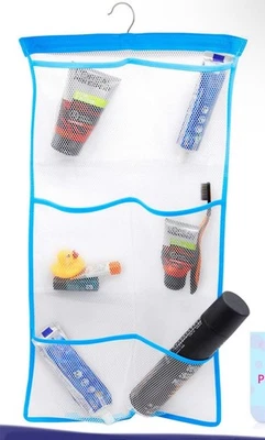 Organizadores de Baño de Malla para Ducha con Gancho, Carrito de Ducha Colgante de Secado Rápido-Verde Foto 1 de 4