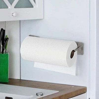 Soporte de toallas de papel magnético de acero inoxidable para parrilla de cocina RV estante de montaje en pared Foto 1 de 4