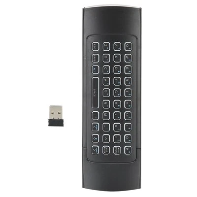 6‑Axis Backlight 2.4G Wireless Double Sides Keyboard Infrared Sensor Remote BUU - Image 1 of 4