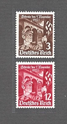 German Reich Stamps Mi 598 & 599, 1935 March Anniversary,  Mint Never Hinged - Image 1 of 2