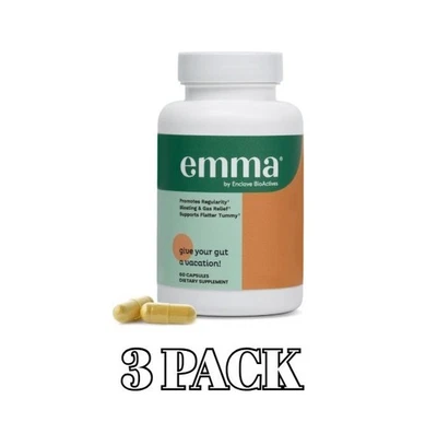 Emma Gut Health Doctors Endorsed Supplement - 60 Capsules - PACK OF 3 - Image 1 of 4