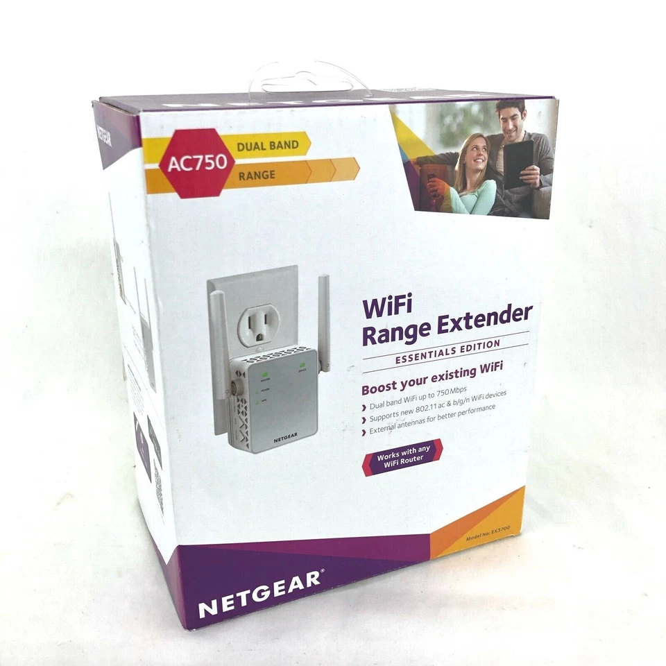 Netgear WiFi Range Extender AC750 Up to 750 Mbps EX3700 - Image 1 of 1