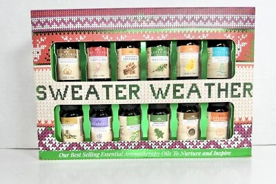 Lefleuria Sweater Weather Essential Oils 12 bottles Holiday Aromatherapy NEW - Image 1 of 4