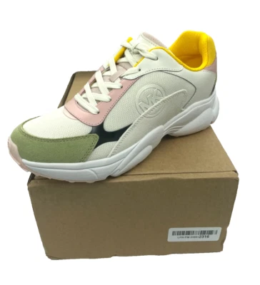 Sapatilhas femininas Michael Kors Sami creme vários tamanhos 9 - Imagem 1 de 4