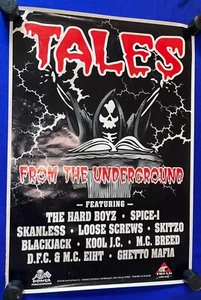 PÓSTER PROMOCIONAL Tales from Underground 1996 de colección 22x32 pulgadas Hard Boyz/Spice 1/MC Eiht - Imagen 1 de 5
