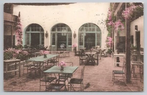 El Paso Teegarten Terrasse Santa Barbara Kalifornien ca 1932 Albertype Postkarte - Bild 1 von 2