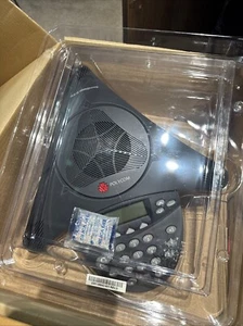 POLYCOM 2201-06642-601 Full Duplex Sound Station IP Conference Phone NIB. New - Picture 1 of 8