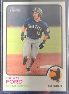 HARRY FORD 2022 TOPPS HERITAGE MINOR LEAGUE SSP FLIP STOCK #25/25 #123 WOW!