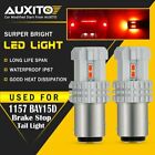 2x Red 1157 BAY15D Car LED Brake Tail Stop Lights Bulbs Canbus 12 SMD 3020 BULBS