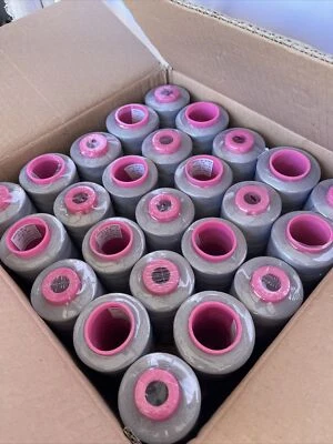 50 Spools GREY Multi Purpose Serger Sewing Thread T27 Quality 6000 YDS per Cone - Image 1 of 4