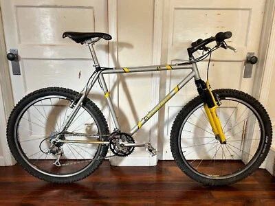 Bicicleta de montaña retro Bontrager Privateer 1996 MTB acero 20” LG-XT Mavic Foto 1 de 4