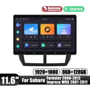 JOYING 11.6 Inch Plug and Play Stereo 8+128GB For Subaru Forester WRX 2008-2012 - Picture 1 of 19