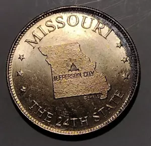 Moneda Ficha Juego Aceite Shell Estados de la Unión 1969 Bronce Missouri - Imagen 1 de 5