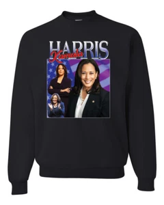 Sudadera cuello redondo Kamala Harris for President 2024 Portrait Pro Democrats - Imagen 1 de 12