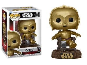 Funko Pop! STAR WARS 6 609 C3PO on Chair "40TH ANNIVERSARY" - Imagen 1 de 1