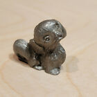 New Vintage Pewter Dog Figurine Pekingese Miniature Statue 1 3/8