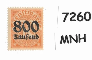 #7260      MNH Stamp  Sc 033 Overprint surcharge  Weimar Republic Germany   1923 - Picture 1 of 1