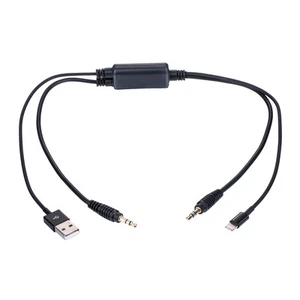 Cable de interfaz auxiliar Aps USB 3,5 mm para BMW X3 X5 iPod iPhone 6S - Imagen 1 de 4