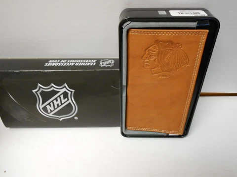 Chicago Blackhawks Sharp looking Leather Roper Wallet. Very nice!    #804 Cover