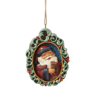 Jim Shore HOLIDAY MANOR SANTA DIORAMA ORNAMENTO 6015493 NUEVO - Imagen 1 de 5