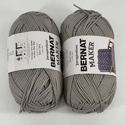Lote de 2 hilados Bernat Maker 8,8 OZ grises Foto 1 de 4
