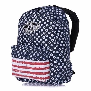 Vans Realm Classic Patch Dyed Dots & Stripe America Backpack Bookbag New NWT - Picture 1 of 3