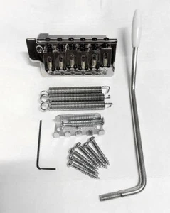 Vintage Bridge Tremolo CHROME SET for Mexican Japan Improt Strat Guitar - Bild 1 von 5