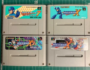 Rockman X X2 X3 y 7 Nintendo Super Famicom SNES Mega Man versión japonesa probado - Imagen 1 de 7