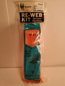 Vintage Wellington Re-Web Kit 17 Fuß Rasenmöbel orange - Bild 1 von 2