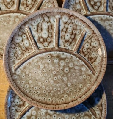 Lot 4x Assiette À Fondue Diamètre 24,8 Cm - Photo 1/4